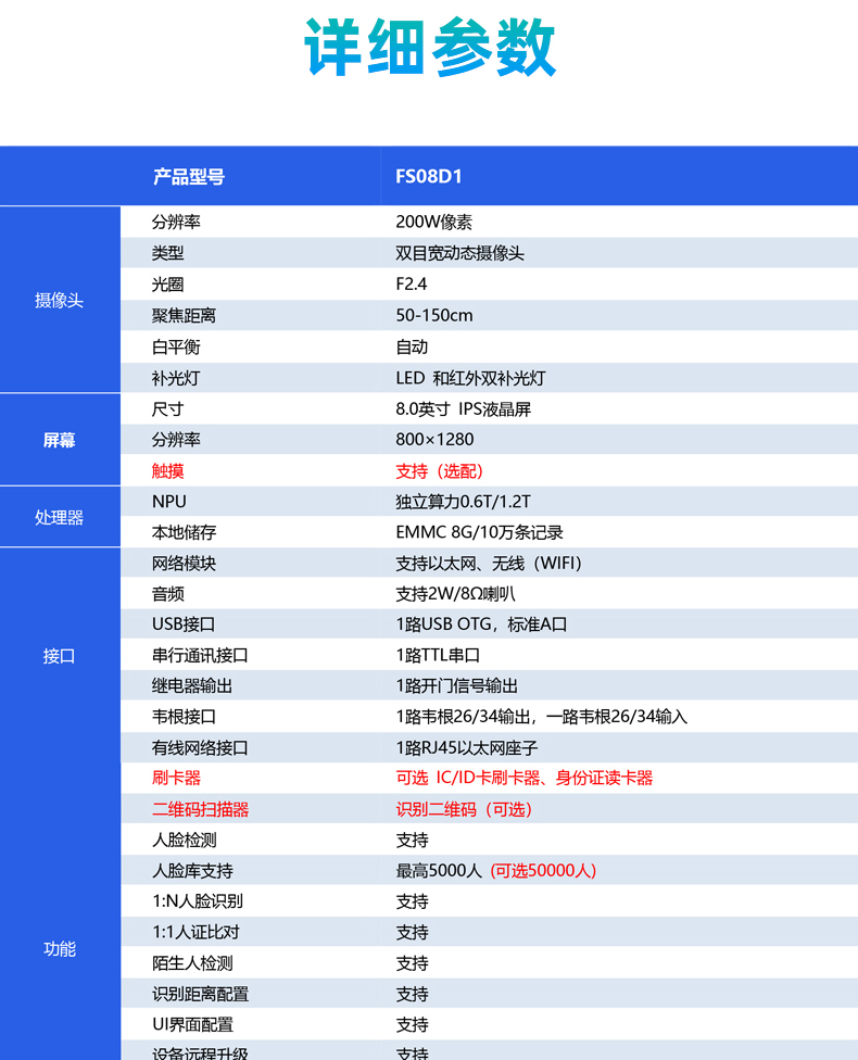 8寸人臉識别門禁機_11